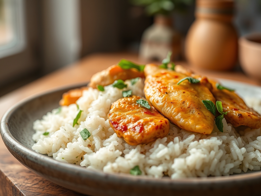 white rice and chicken recipes