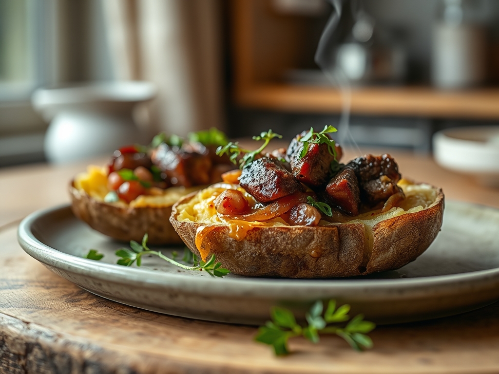 baked potato recipes with meat