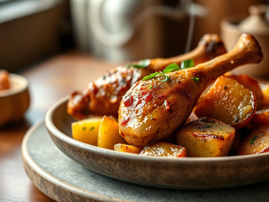 chicken drumstick and potato recipes